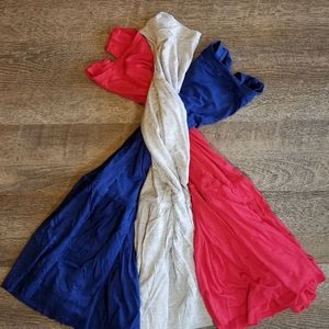 Blue Sleeveless Flowy Shirt